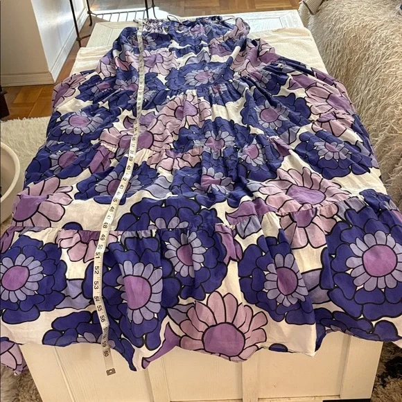 Dodo Bar Or floral Dorothy Maxi flowy tiered dress. This is so gorgeous on.